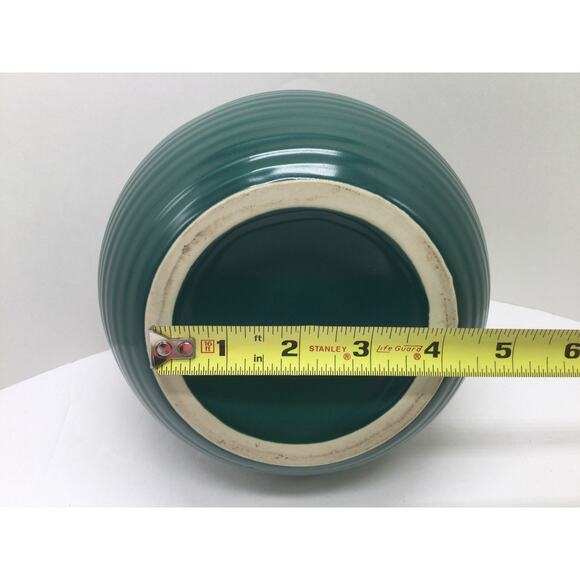 Forest Green Ceramic Kitchen Canister Set with lids lot of 3 - Picture 8 of 11